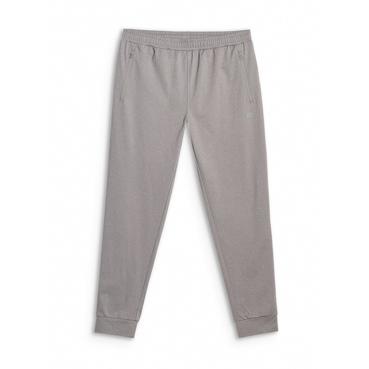 Pantaloni sport barbati 4F, antrenament, gri, material respirabil