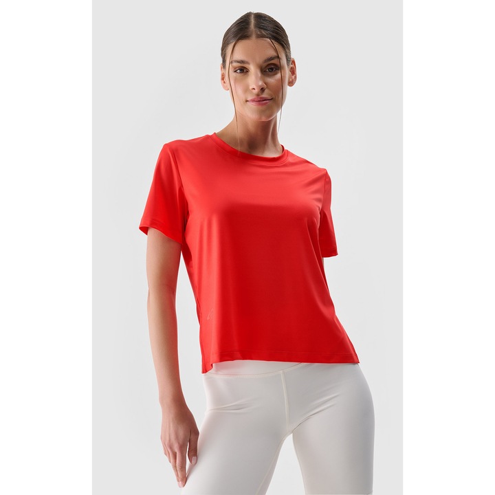 Tricou 4F, oversize, rosu, reciclat - 69875, Rosu