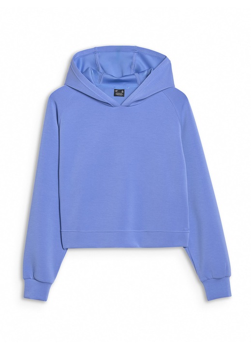 Hanorac dama 4F deschis in fata, modal, albastru, fara gluga, maneci raglan