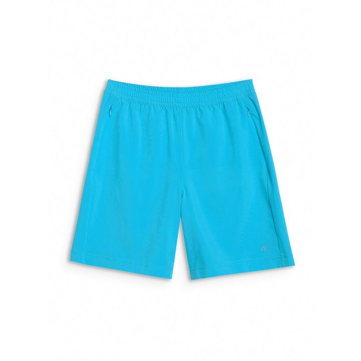 Pantaloni scurti de plaja, 4F, albastru, material usor si elastic, pentru inot, pentru femei