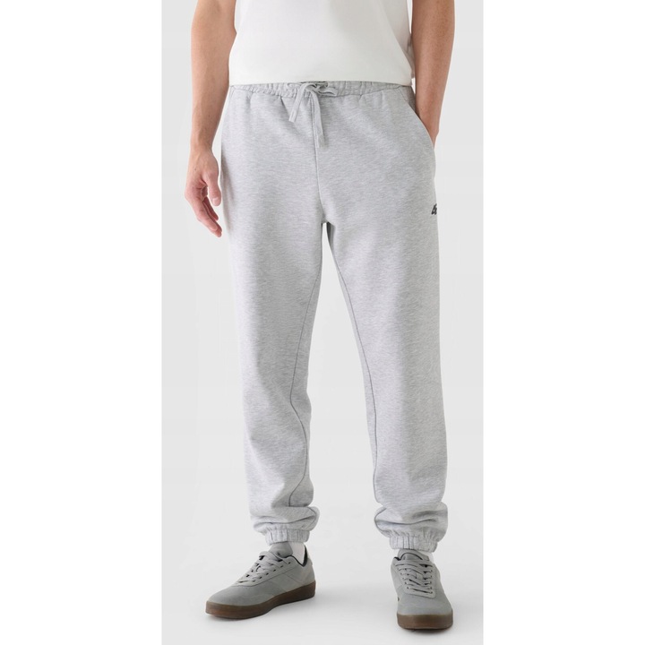 4F Férfi hosszú nadrág, Pamut, Szürke