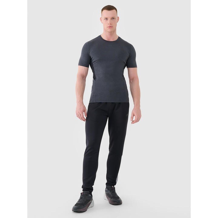 Pantaloni Antrenament Uscare Rapida 4F Barbati Negru Intens, Tehnologie 4FDry, S-3XL, Sport Multi Active