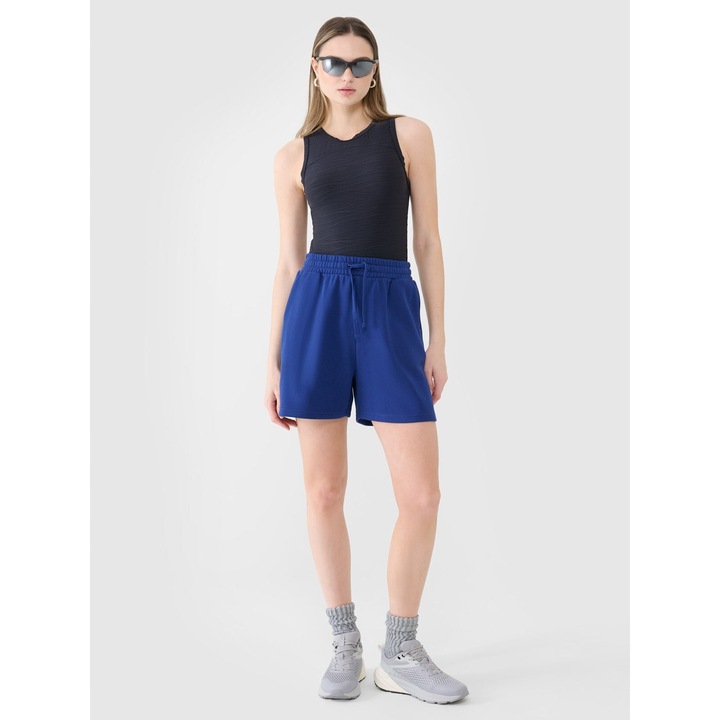 Női sportnadrág, 4F, kerékpáros, kék
