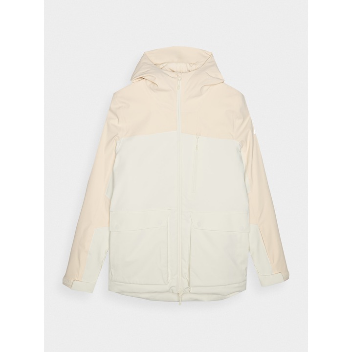 Geaca Tehnica Femei Ski 4F, Neodry 8000, Impermeabila, Confort Termic, Crem, AW24