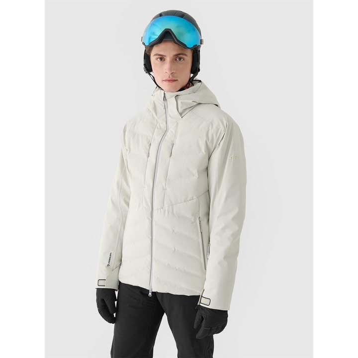 Ferfi sport kabat, 4F, Dermizax szurke, PrimaLoft AW24, Fehér