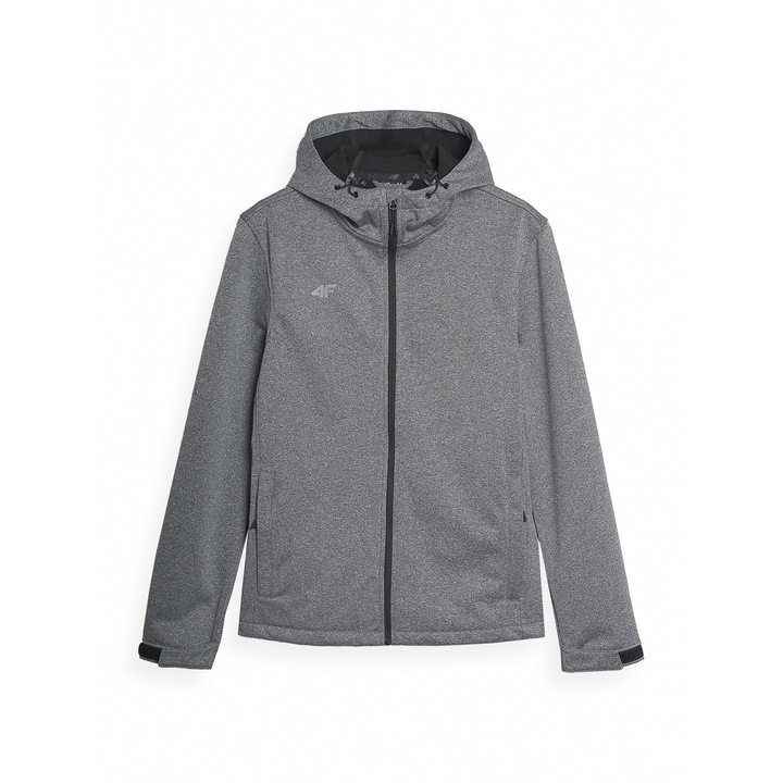 Jacheta sport barbati NOSH4-SFM001B, 4F, Fleece, Gri