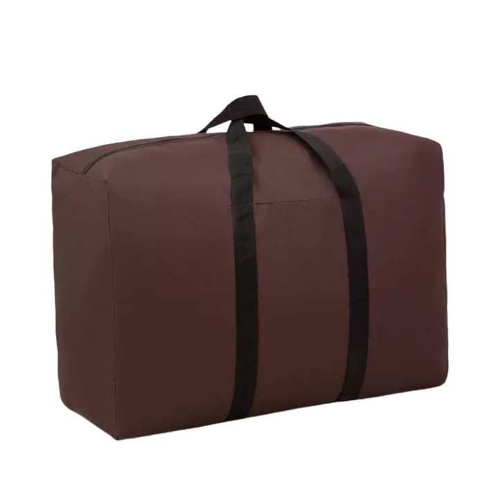 Geanta pentru mutare haine, Polietilena, 80x45x25cm, Maro