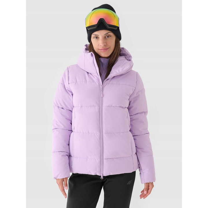 Női síkabát 4F NeoDry 5000/3000, lila, hőkomfort, állítható kapucni, vízálló