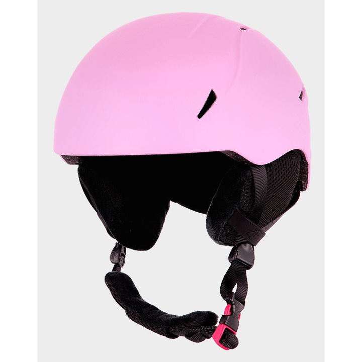 Casca de schi 4F, roz, 54-58 cm, unisex, pentru copii