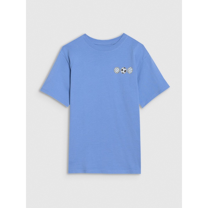 Fiú póló 4FJRSS25TTSHM2640-33S, 4F, pamut, kék