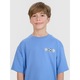 Fiú póló 4FJRSS25TTSHM2640-33S, 4F, pamut, kék