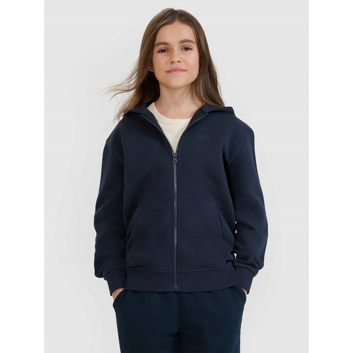 Gyerek pulóver, 4F, sötétkék minőségi anyagból