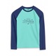 Gyerek blúz, 4F, hosszú ujjú, türkiz, pamut