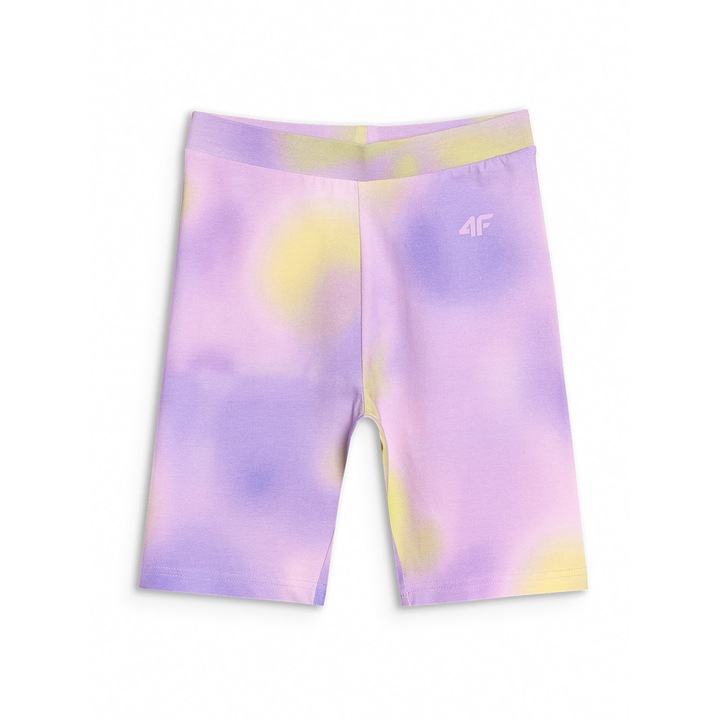 Colanti ciclism fete 4F, violet, tricotati, textil