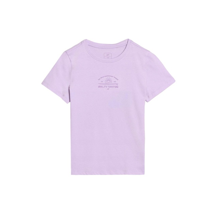 Tricou fete 4FJWSS25TTSHF1871-52S, 4F, Bumbac, Violet