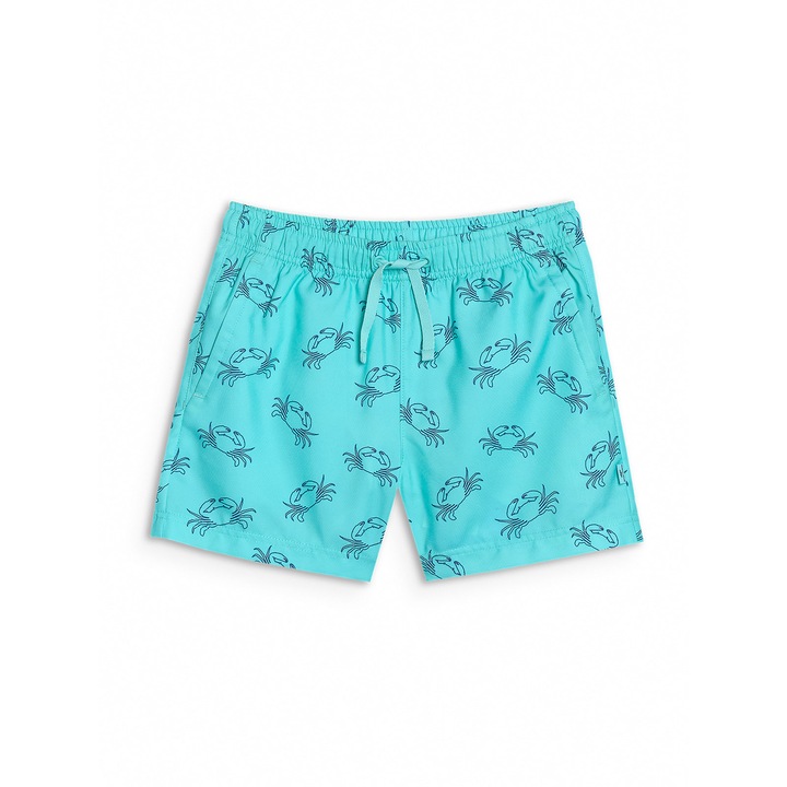 Pantaloni scurti de baie pentru baieti, 4F, poliester, uscare rapida, turcoaz