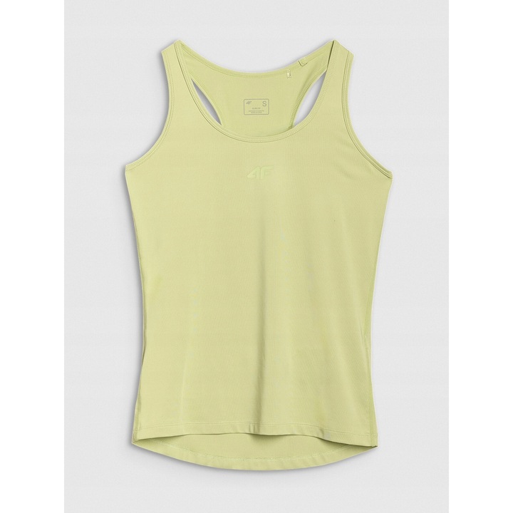 Дамски спортен потник, 4F, Полиестер/Еластан, Лаймово зелен