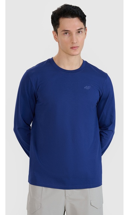 4F bluz, hosszu ujju, sotetkek, 100% pamut
