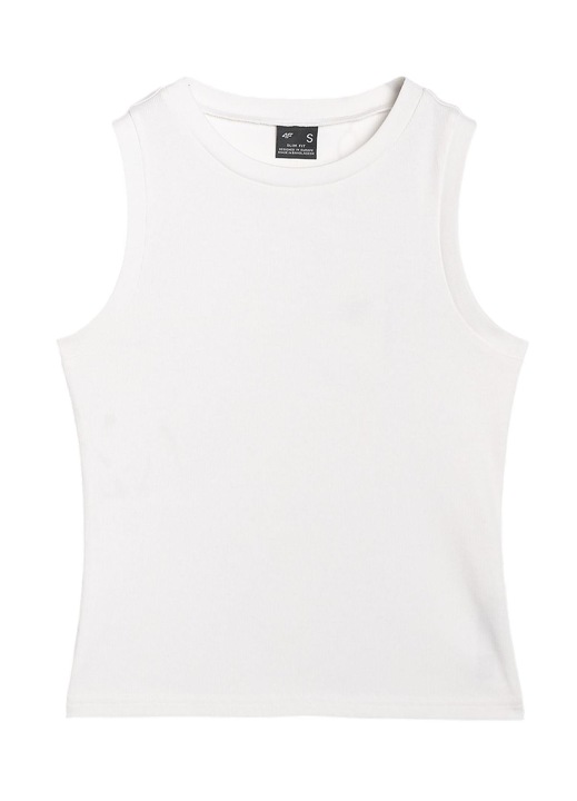 Női póló 4FWMM00TSLEF132-10S, 4F, Pamut, Fehér