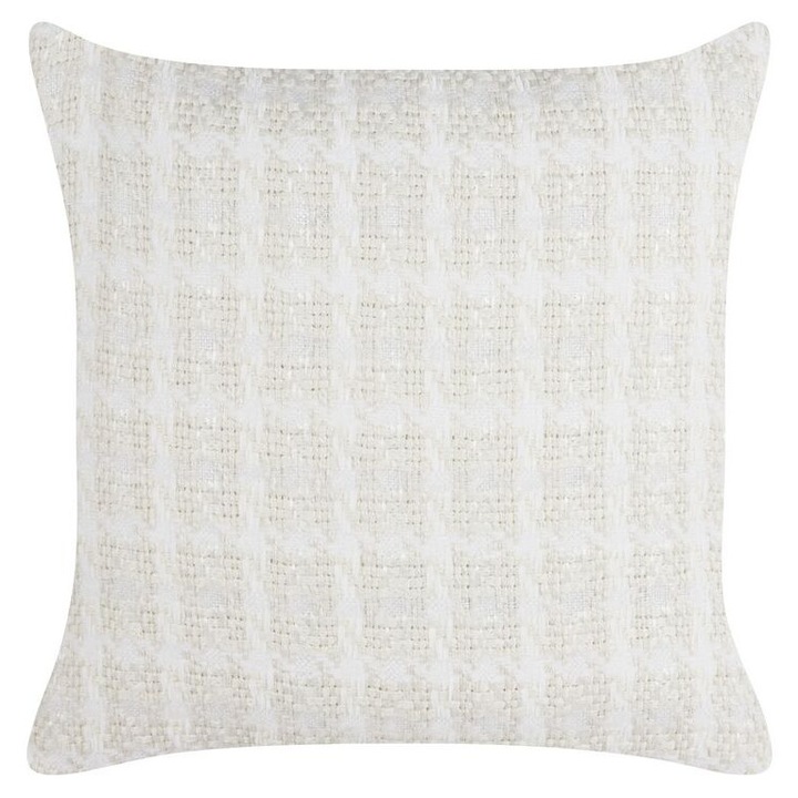 Perna decorativa din tesatura bej 45 x 45 cm Douris