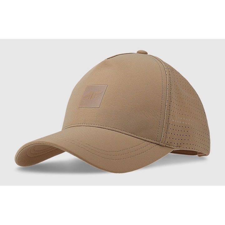 Unisex 4F sapka, bézs, S/M, 5 panel, szintetikus anyag