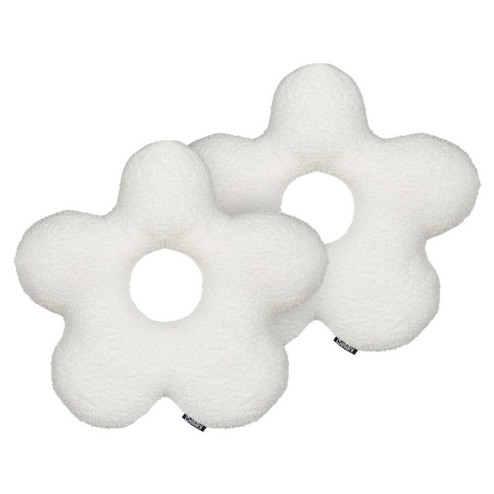 Set de 2 perne de plus alb 40 x 40 cm Camponula