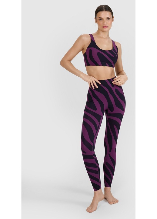 Colanti Yoga Femei 4F Violet Slim Fit Talie Inalta
