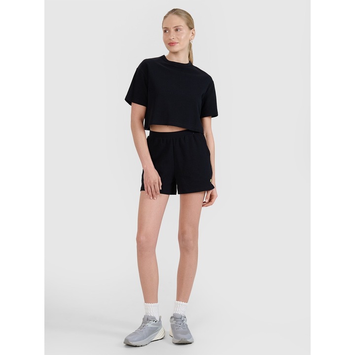 Női sportnadrág, 4F, rövid, kerékpáros, fekete