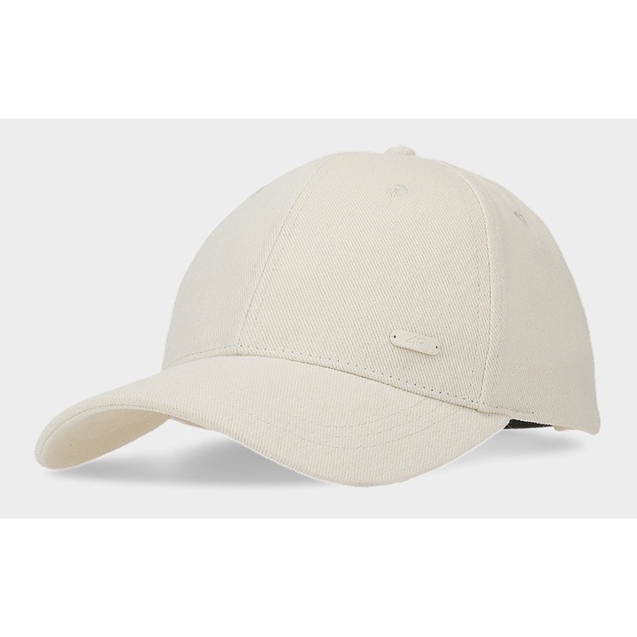 Sapca Baseball Femei 4F SPORTSTYLE, Bumbac 100%, Alb Ecru, Marimi XS-M