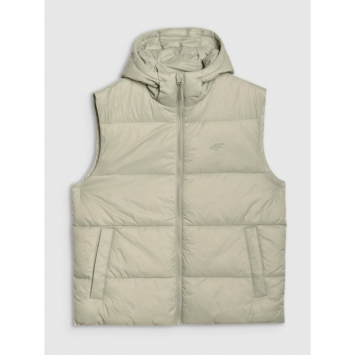 Férfi sportmellény, 4F, bézs, szintetikus béléssel, S INTL