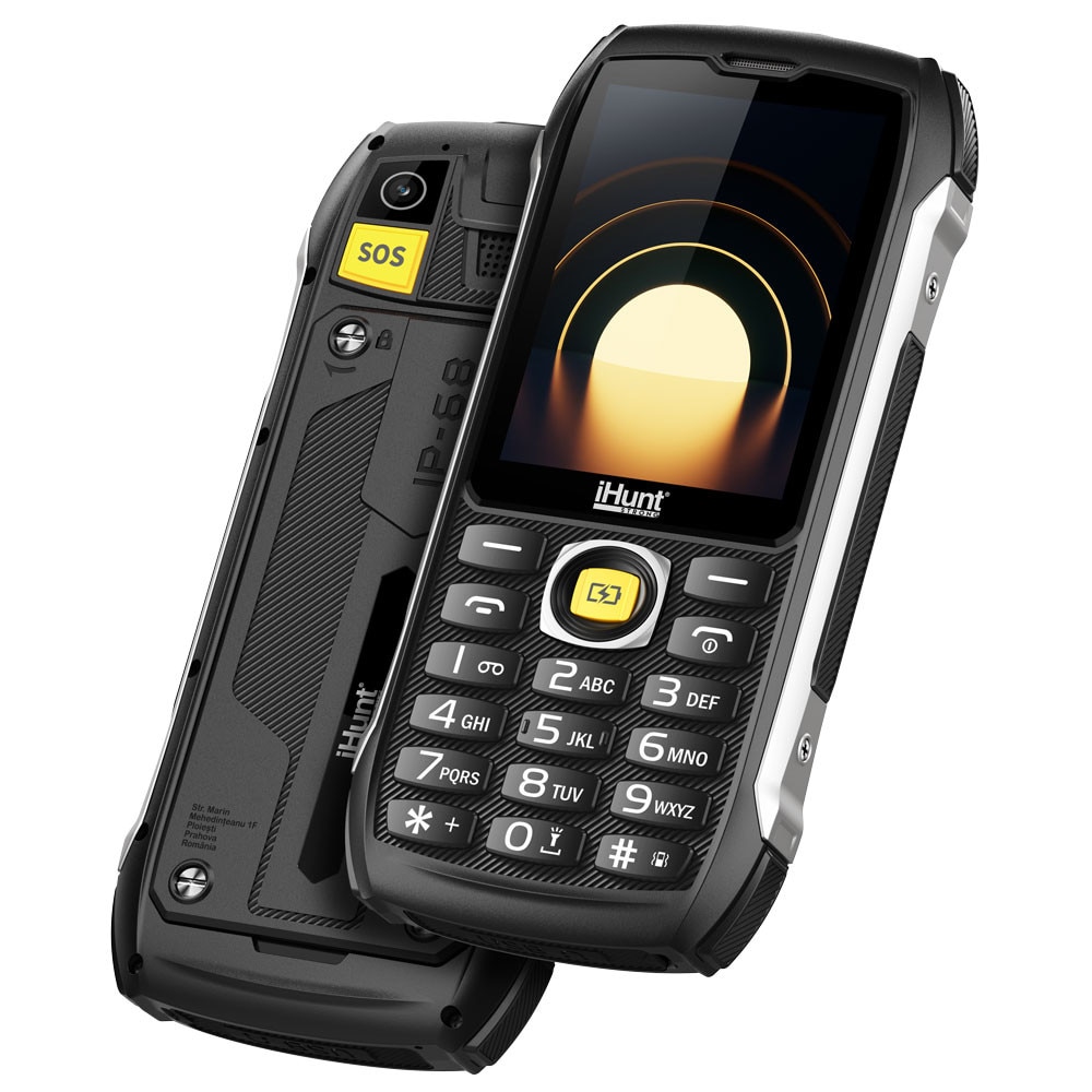 Telefon mobil iHunt Titan Survivor 4G, 2.8 inch QVGA, Dual SIM, 48MB, 4500 mAh, Black