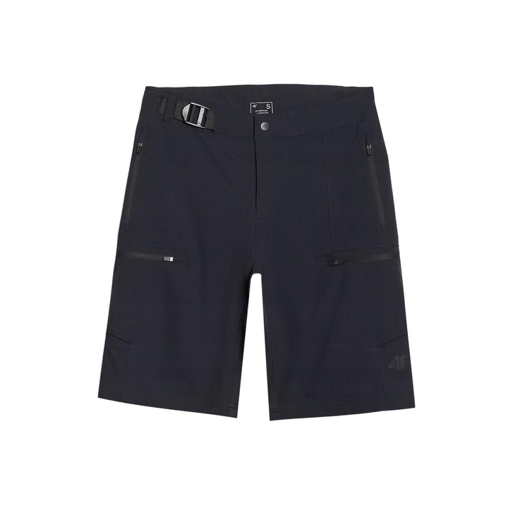 4F női sportnadrág, fekete, gyorsan száradó, fényvisszaverő elemek, L INTL