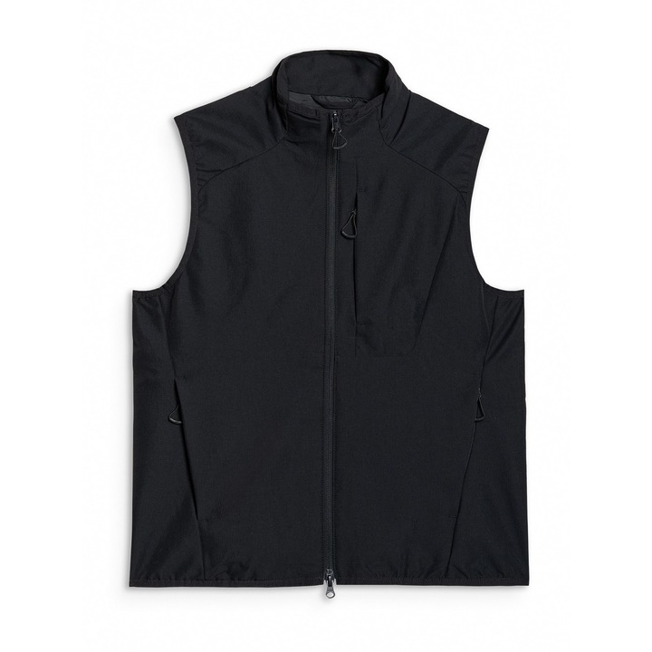 Vesta Matlasata Femei Rip-Stop Hidrofob 4F, Negru, Polyester, Sportstyle, SS25, XS-XXL