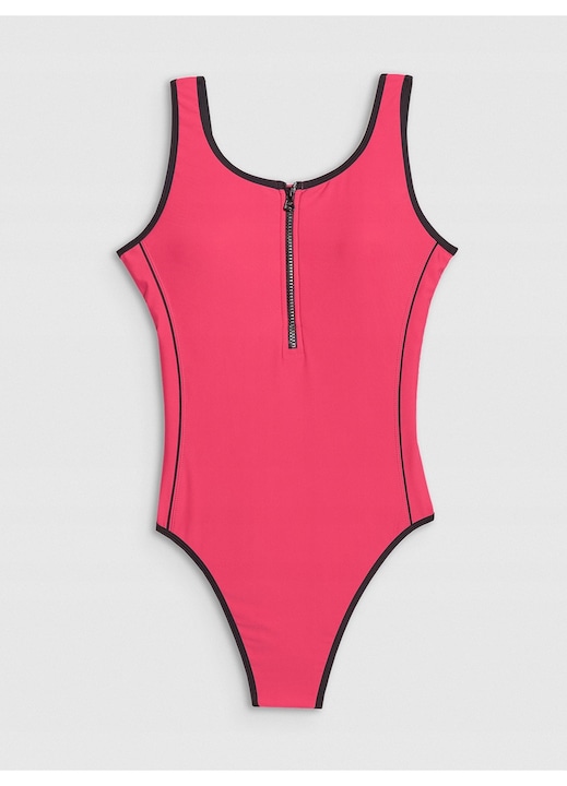 Egyrészes fürdőruha, 4F, rózsaszín, szintetikus anyag, kivehető kosarak, nőknek