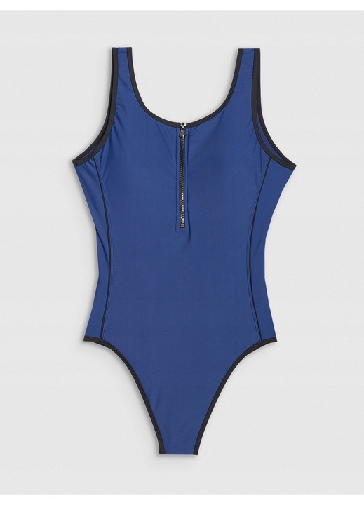 4F női egyrészes fürdőruha, sötétkék, rugalmas, gyorsan száradó, S INTL