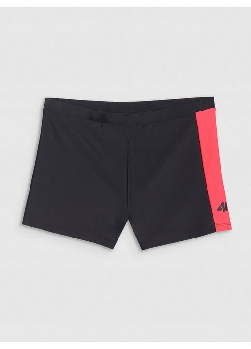 Férfi úszóboxer 4F, szintetikus/elasztán, fekete/rózsaszín