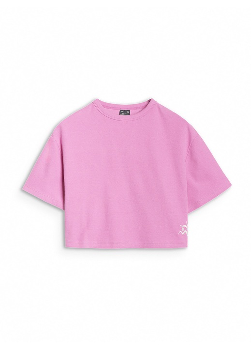 Tricou 4F roz, bumbac, Roz