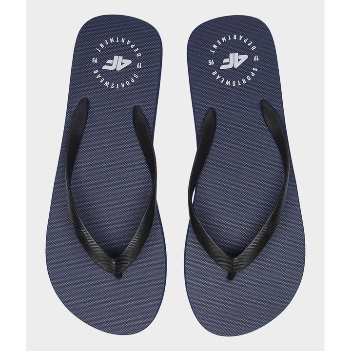 Мъжки джапанки 4F, тъмносиньо, гумени каишки, мека подметка, комплект пролет-лято 2023, 42 EU