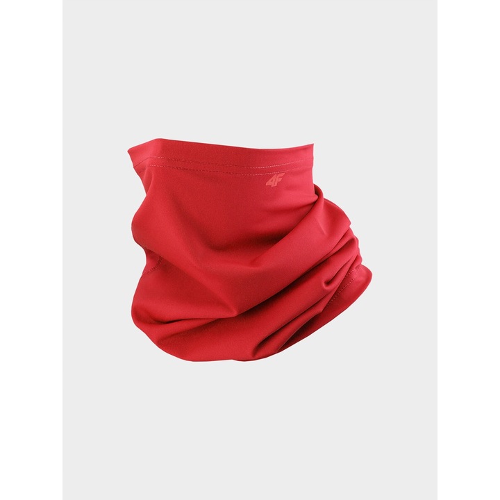 4F unisex kendő, pomaránt, meleg béléssel, univerzális méret, piros