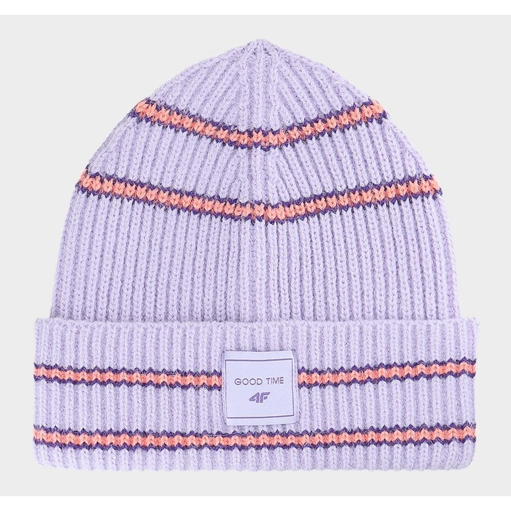 4F gyerek beanie sapka, lila, szintetikus anyag, univerzális méret, 2024 őszi-téli szezon