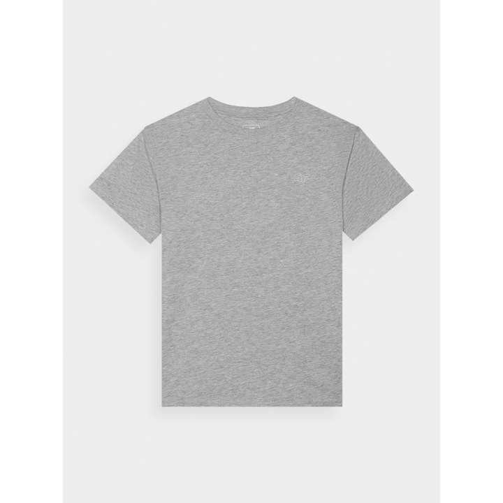 Gyerek póló, 4F, szürke, pamut, laza szabású