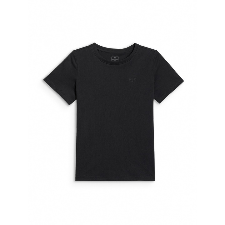 Tricou Fete 4F Junior, Bumbac - 54679, Negru
