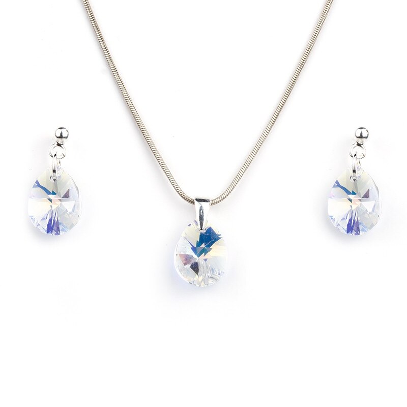 Set Belmondo cercei si medalion para 12 mm ab cu surub argint 925‰,