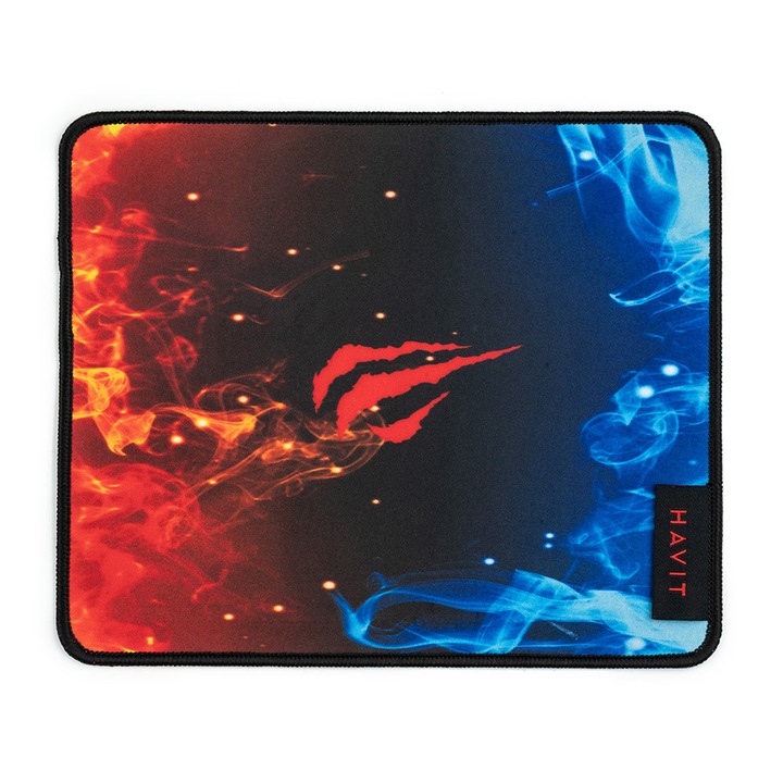 Mouse Pad Antiderapant pentru Gaming, Material Textil, Cauciuc, Tesatura Jacquard, Z7, Cauciuc, Intense Dark