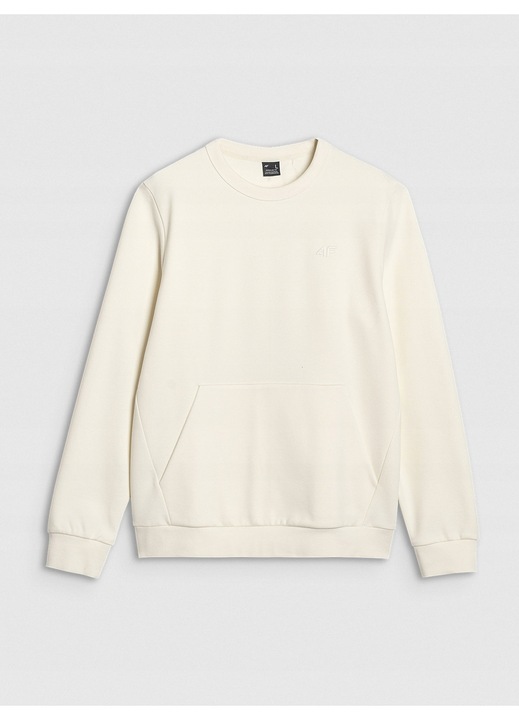Férfi pulóver 4F, pamut anyagból, normál szabású, cipzár és kapucni nélkül, 2XL INTL