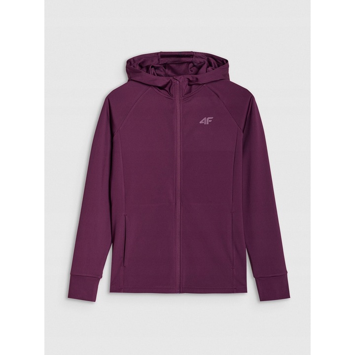 4F gyorsan száradó pulóver, lila, Bordó