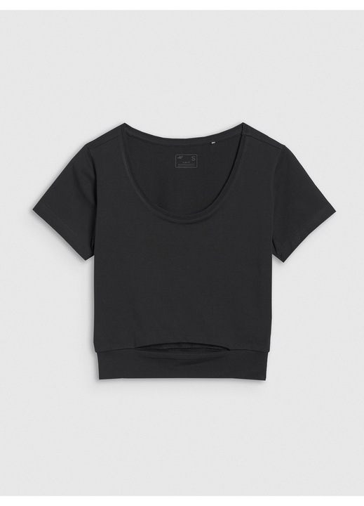 Noi polo 4F, rovid, fekete, pamut, Fekete