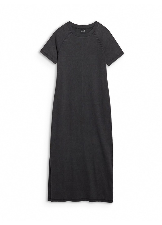 Rochie midi 4F din tricot, bumbac, negru