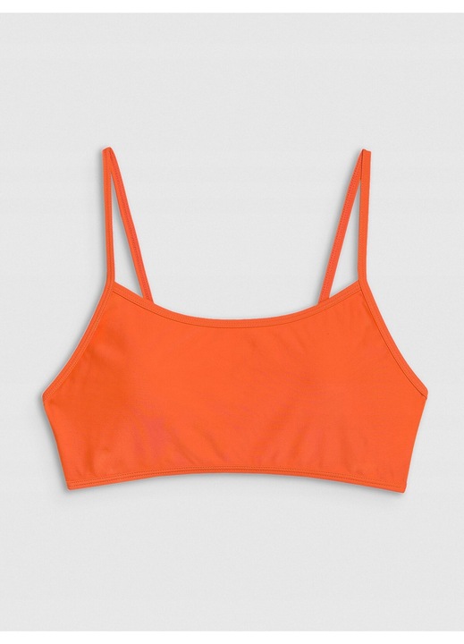 4F bikini melltartó, narancssárga, rugalmas anyag, kivehető kosár, szintetikus