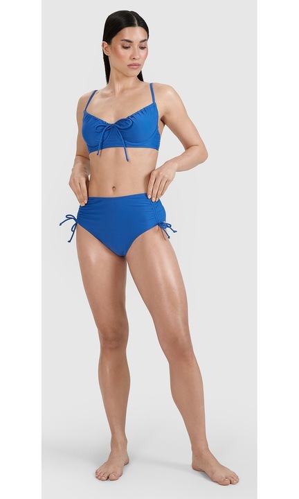 Női fürdőruha, 4F, bikini alsó, kék, szintetikus